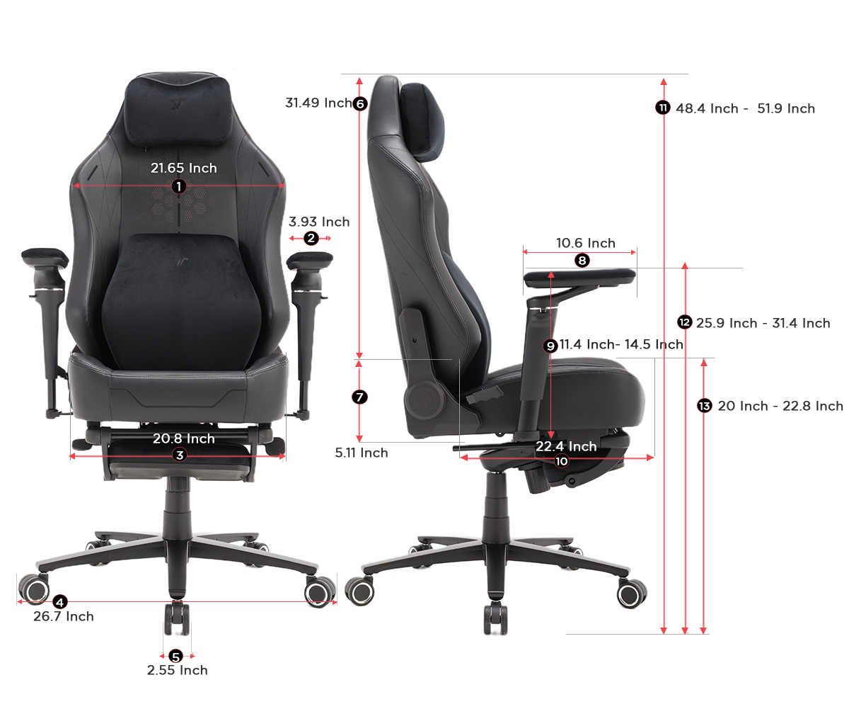 TTRacing Maxx Pro Air Threads Fabric Gaming Chair