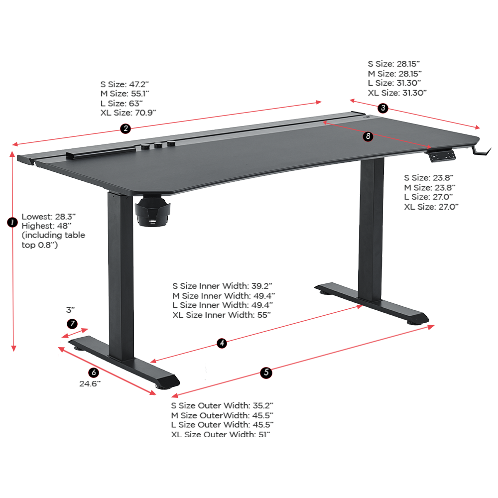 Tivon Smart Standing Desk